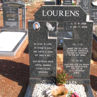 LOURENS Quinton Mark 1989-2004