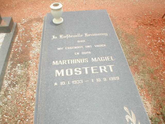 MOSTERT Marthinus Magiel 1933-1989