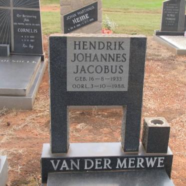 MERWE Hendrik Johannes Jacobus, van der 1933-1988