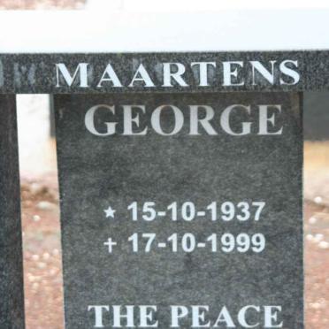 MAARTENS George 1937-1999