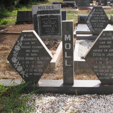 MOLL Pieter Johannes de Villiers 1906-1978 &amp; Cecilia Jacoba 1911-1991