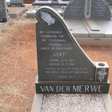 MERWE Gert, van der 1919-1990