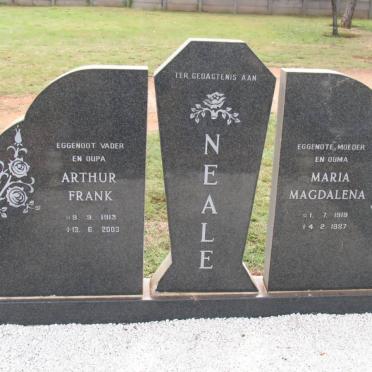 NEALE Arthur Frank 1913-2002 &amp; Maria Magdalena 1918-1987