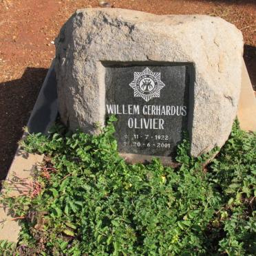 OLIVIER Willem Gerhardus 1922-2001