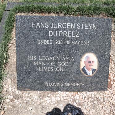 PREEZ Hans Jurgen Steyn, du 1930-2015