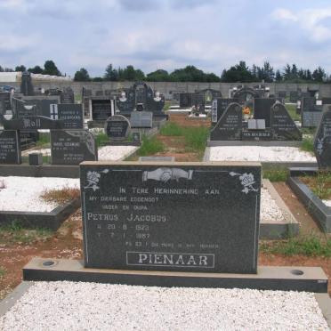 PIENAAR Petrus Jacobus 1923-1987
