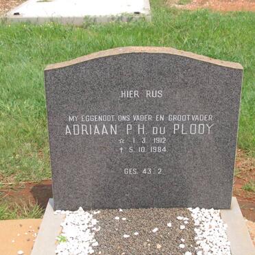 PLOOY Adriaan P.H., du 1912-1984