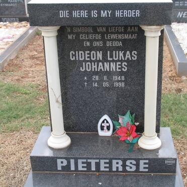 PIETERSE Gideon Lukas Johannes 1948-1998
