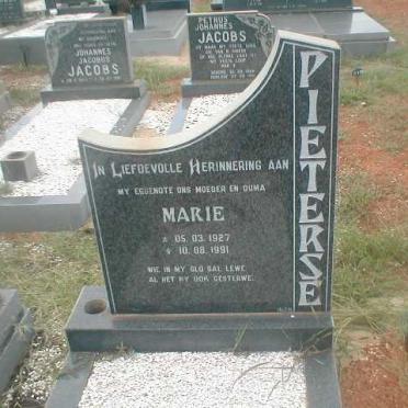 PIETERSE Marie 1927-1991