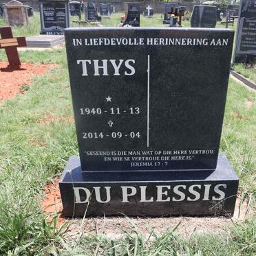 PLESSIS Thys, du 1940-2014