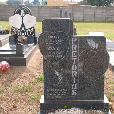 PRETORIUS Boet 1955-1996