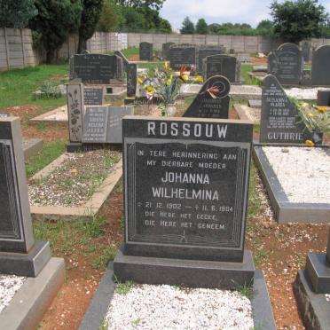 ROSSOUW Johanna Wilhelmina 1902-1984