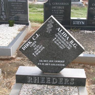 RHEEDERS Dirk C.J. 1917-1978 &amp; Alida B.G. 1913-1997