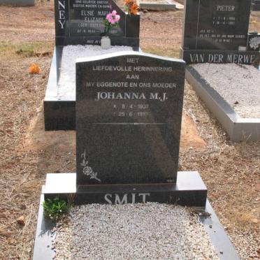 SMIT Johanna M.J. 1937-1997