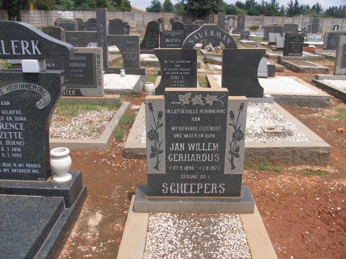 SCHEEPERS Jan Willem Gerhardus 1896-1973