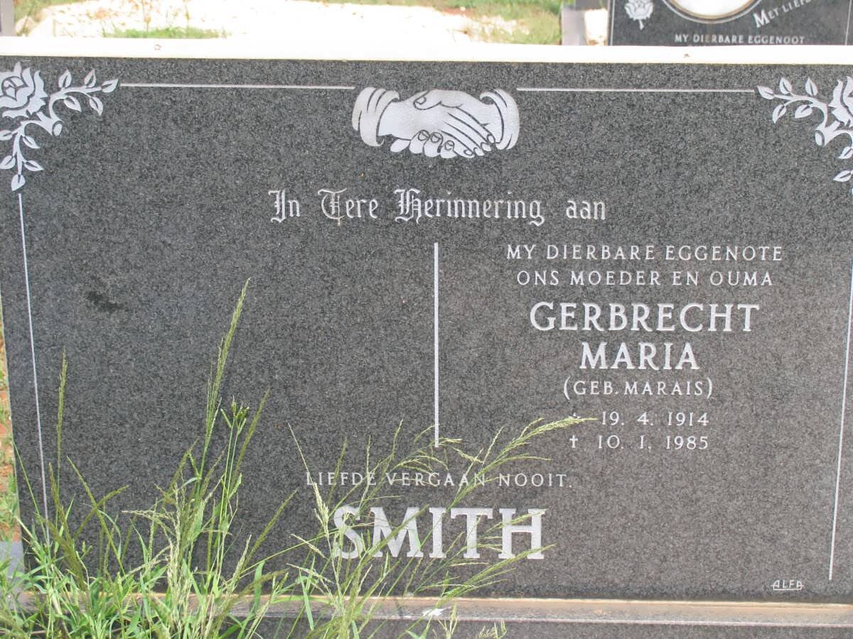 SMITH Gerbrecht Maria nee MARAIS 1914-1985