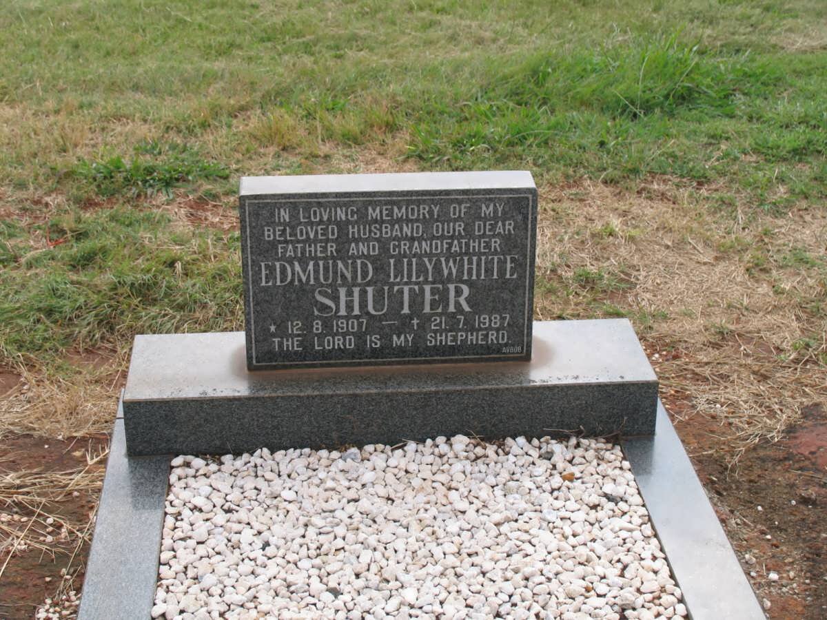 SHUTER Edmund Lilywhite 1907-1987