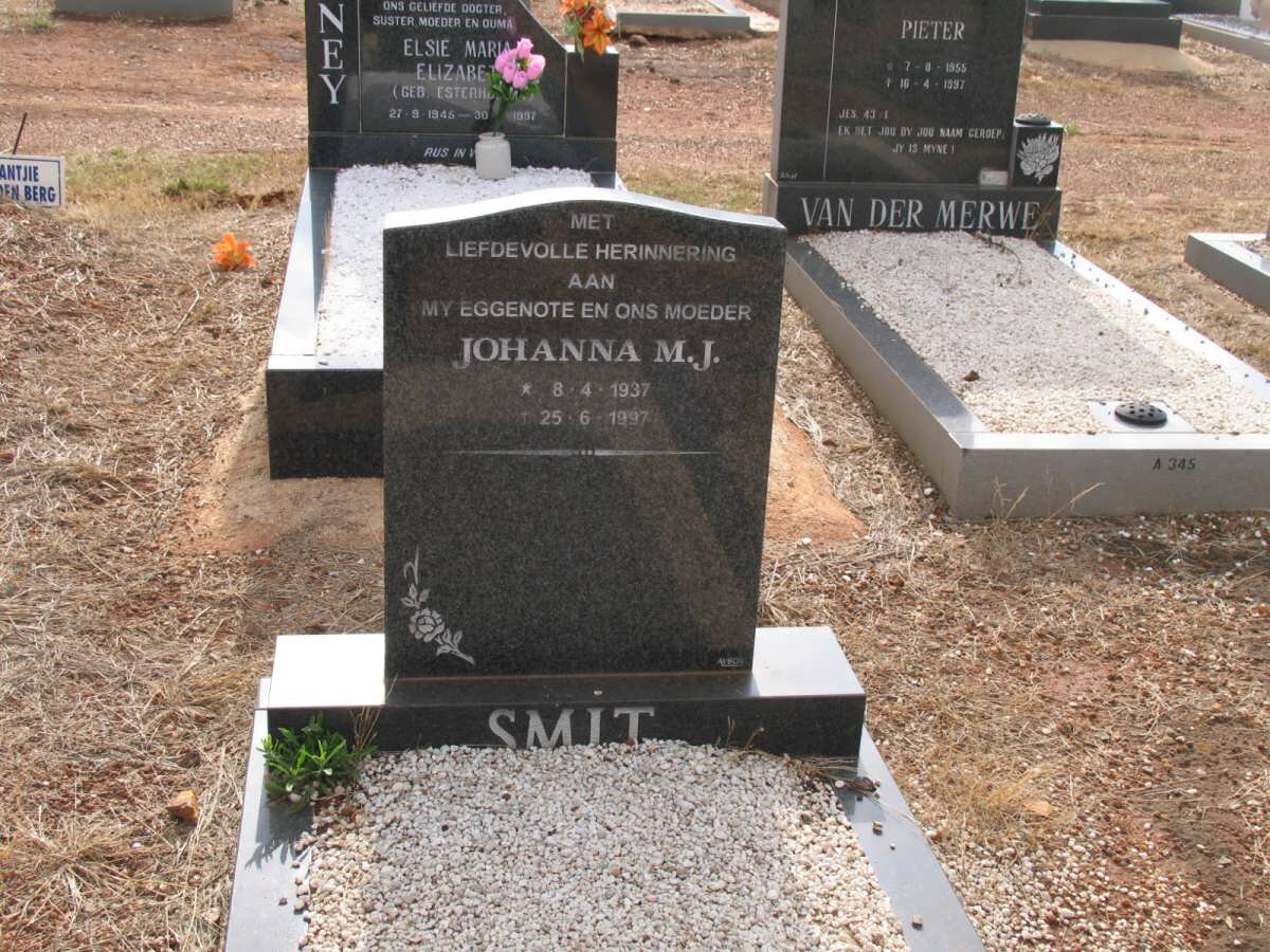 SMIT Johanna M.J. 1937-1997