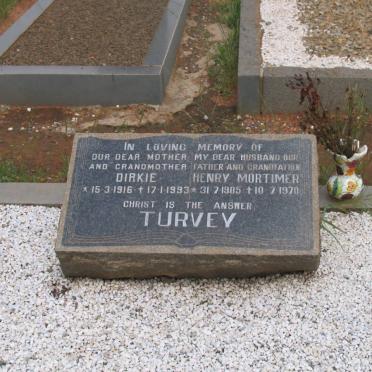 TURVEY Henry Mortimer 1905-1970 &amp; Dirkie 1916-1993