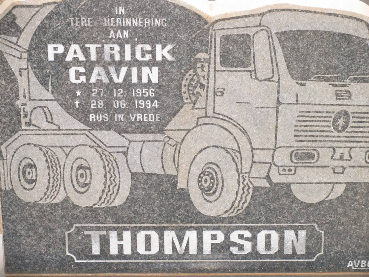 THOMPSON Patrick Gavin 1956-1994