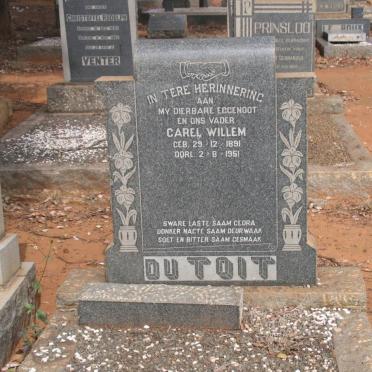 TOIT Carel Willem, du 1891-1951