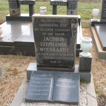 WOLVAARDT Jacobus Stephanus 1920-1978 &amp; Johanna Magdalena 1933-1999