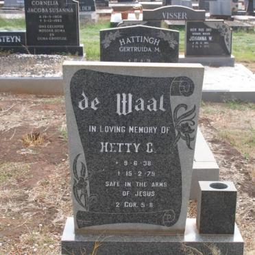 WAAL Hetty C., de 1938-1979
