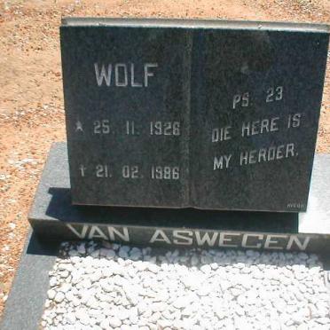 ASWEGEN Wolf, van 1926-1986