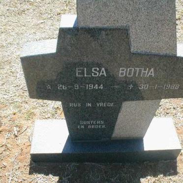 BOTHA Elsa 1944-1988