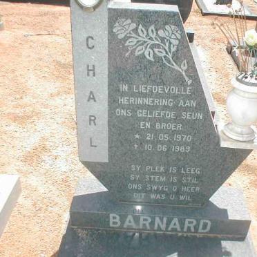 BARNARD Charl 1970-1989