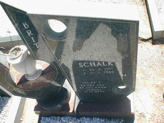 BRITS Schalk 1911-1985