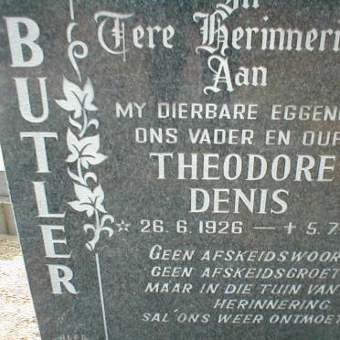 BUTLER Theodore Denis 1926-1981
