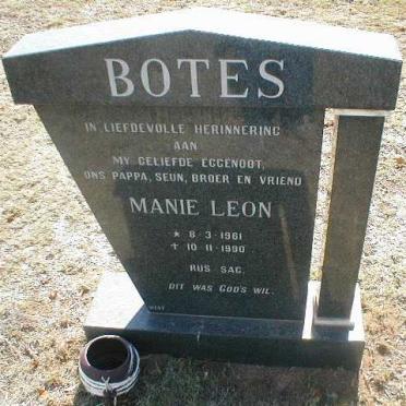 BOTES Manie Leon 1961-1990
