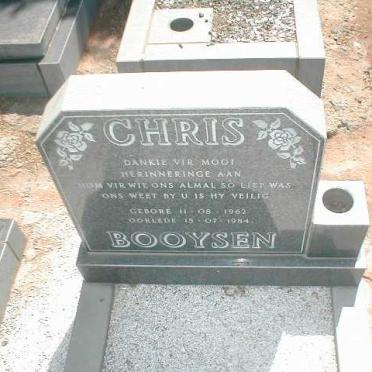 BOOYSEN Chris 1962-1984