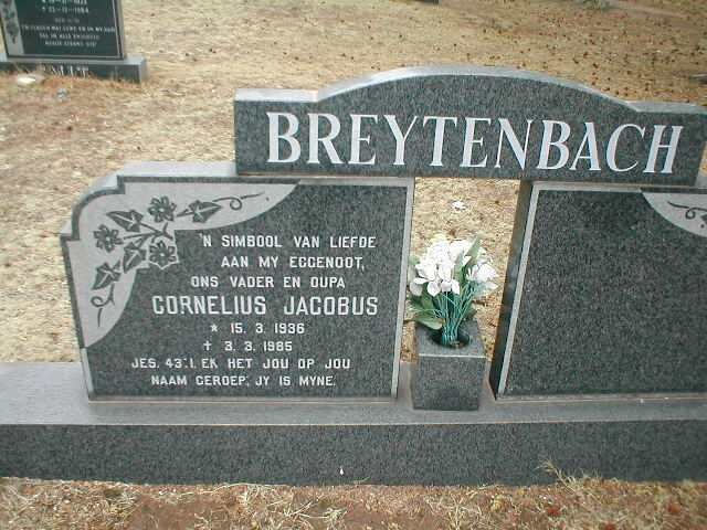 BREYTENBACH Cornelius Jacobus 1936-1985