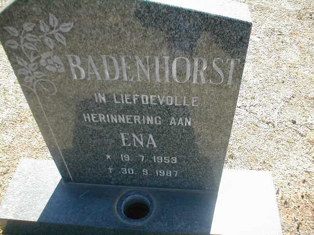 BADENHORST Ena 1953-1987