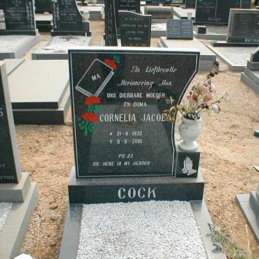 COCK Cornelia Jacoba 1932-2001