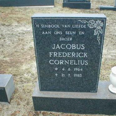 CORNELIUS Jacobus Fredrick 1964-1985