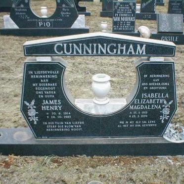 CUNNINGHAM James Henry 1914-1985 &amp; Isabella Elizabeth Magdalena 1913-1999