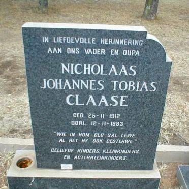 CLAASE Nicholaas Johannes Tobias 1912-1983