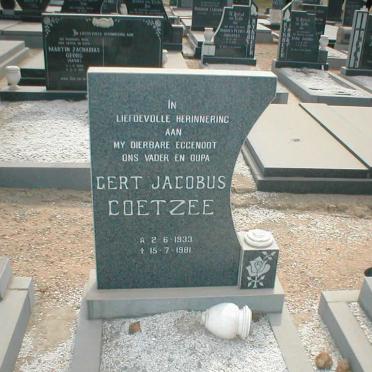 COETZEE Gert Jacobus 1933-1981