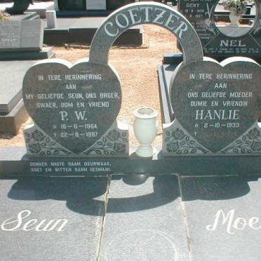 COETZER P. W. 1964-1987 &amp; Hanlie 1933-
