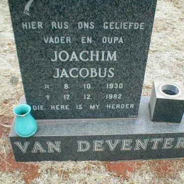 DEVENTER Joachim Jacobus, van 1930-1982