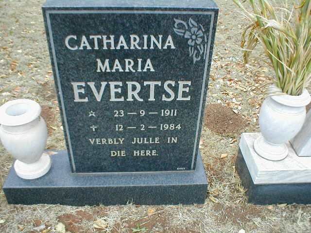 EVERTSE Catharina Maria 1911-1984