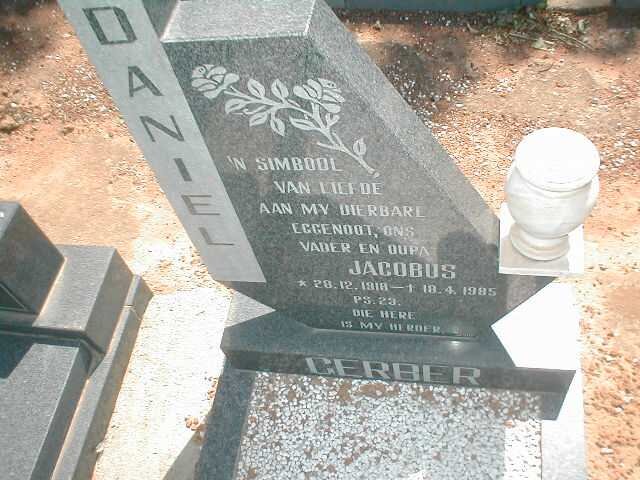 GERBER Daniel Jacobus 1918-1985