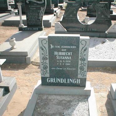 GRUNDLINGH Hulbrecht Susanna 1928-1984