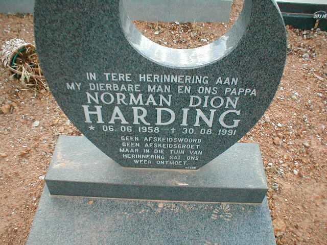 HARDING Norman Dion 1958-1991