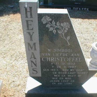 HEYMANS Christoffel 1933-1987