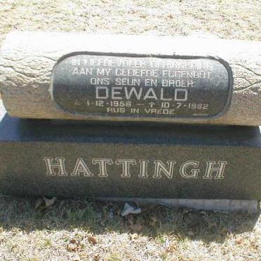 HATTINGH Dewald 1956-1982