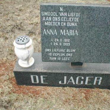 JAGER Anna Maria, de 1912-1985